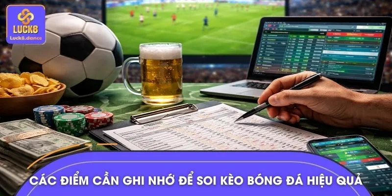 Các điểm cần ghi nhớ để soi kèo bóng đá hiệu quả